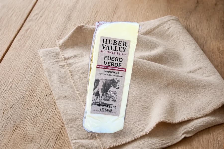 Fuego Verde Cheddar from Heber Valley Artisan Cheese
