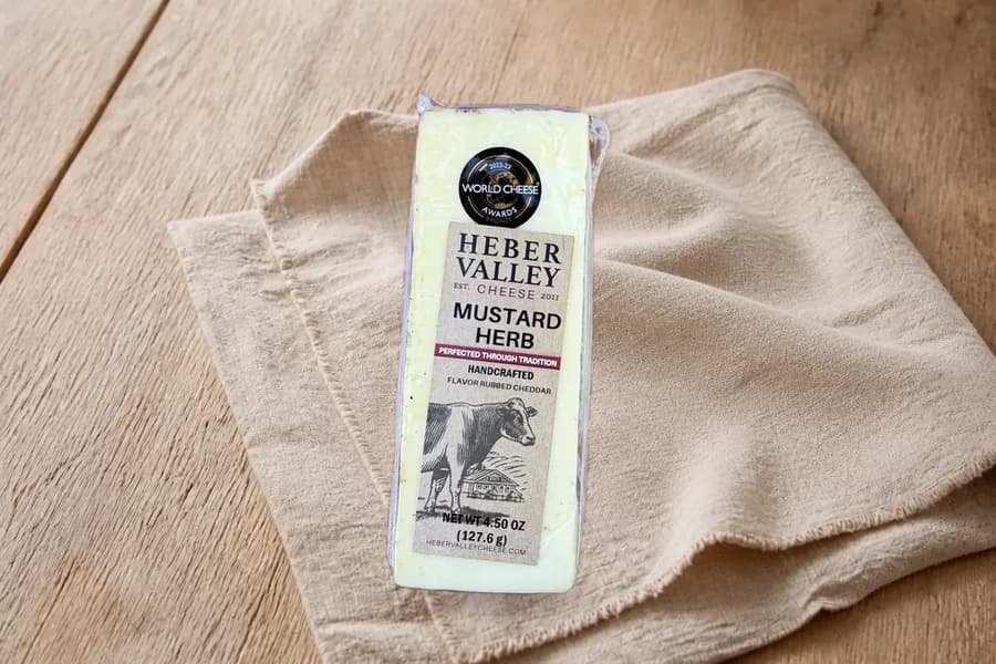 Mustard Herb Cheddar from Heber Valley Artisan Cheese
